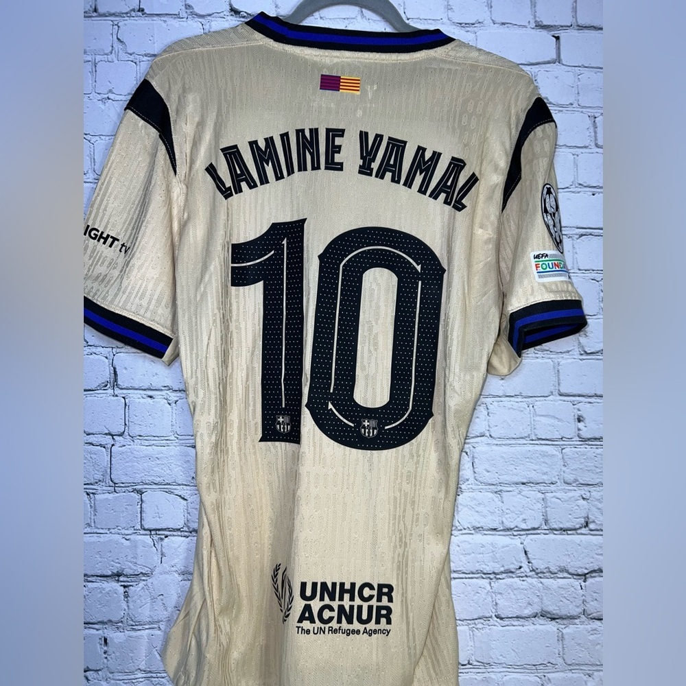 Nike Kobe Black Mamba Barcelona Lamine Yamal Soccer Jersey PLAYER VERSION NWT 🔥